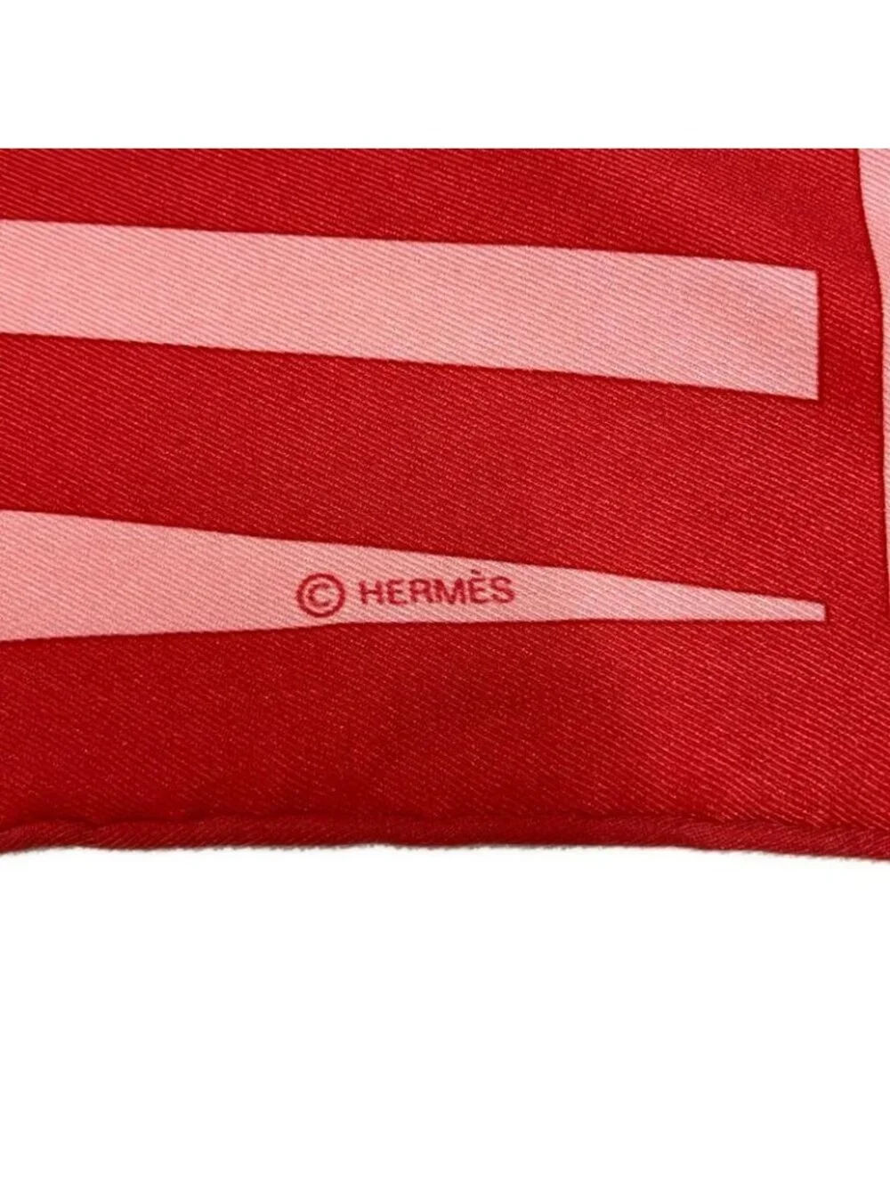 Hermes Scarf Pointeux Pink Brides de Gala Silk - Picture 3 of 6